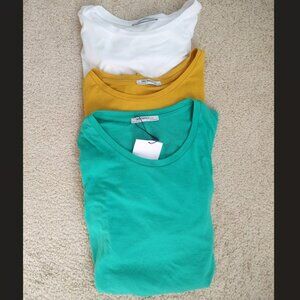 ZARA Tie Front Top (Set of 3) - Size Medium